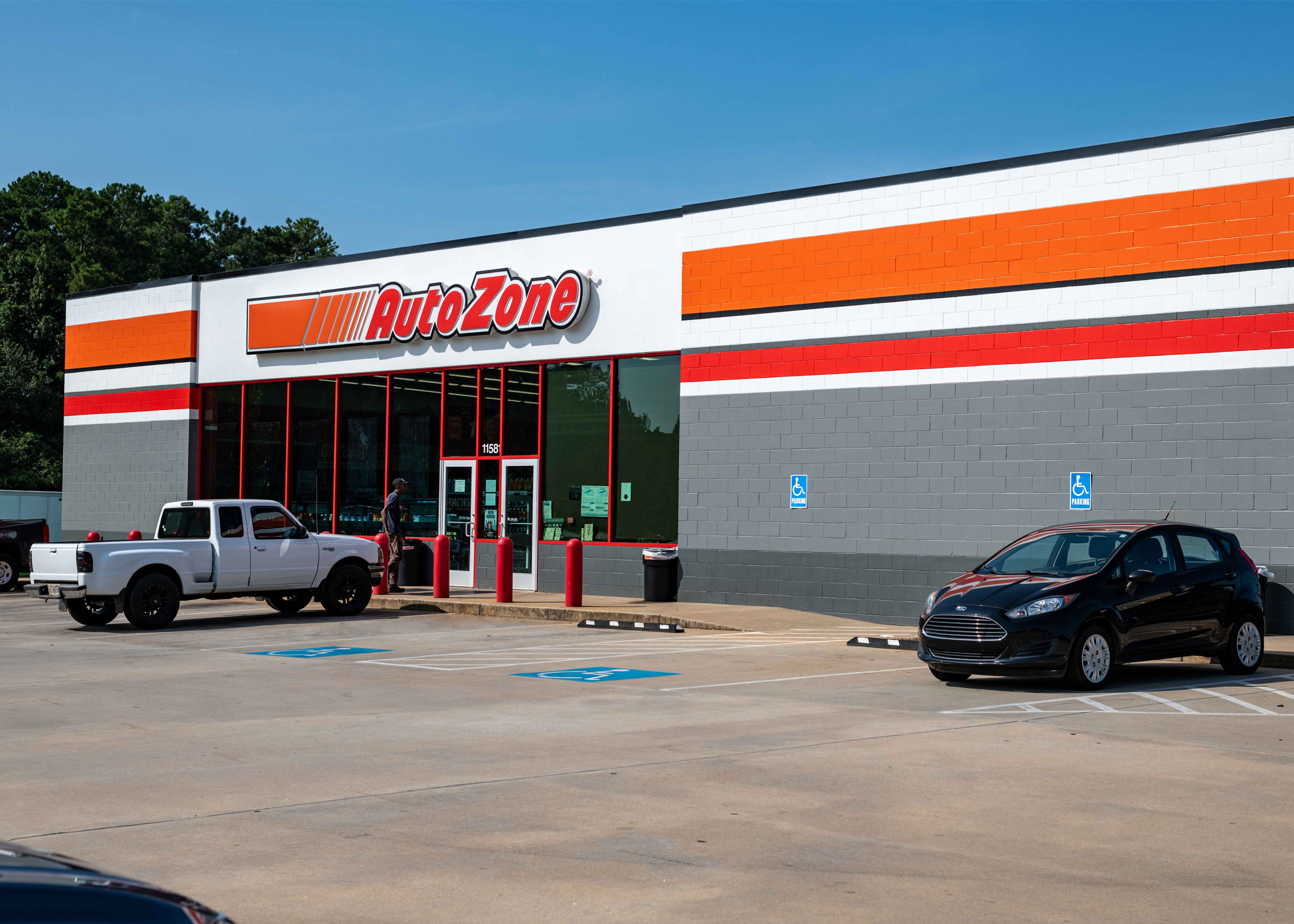 Auto parts store interior