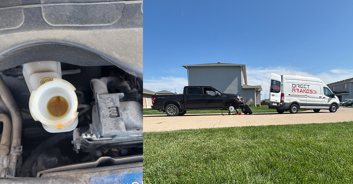 Brake fluid being tested