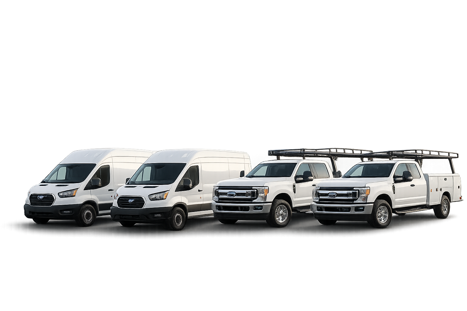 Mobile fleet maintenance technician servicing construction work truck at job site