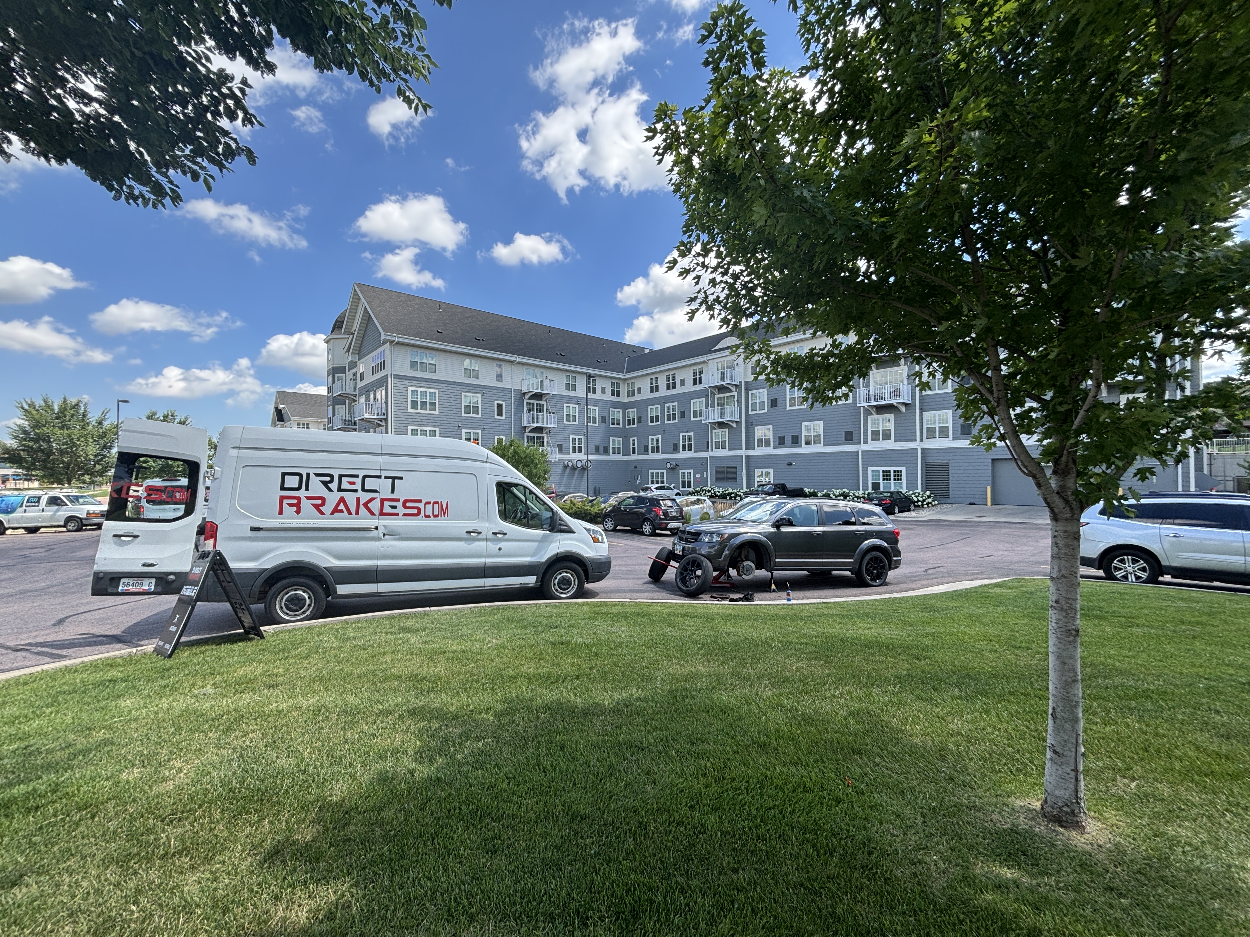 Fleet manager overseeing overnight vehicle service