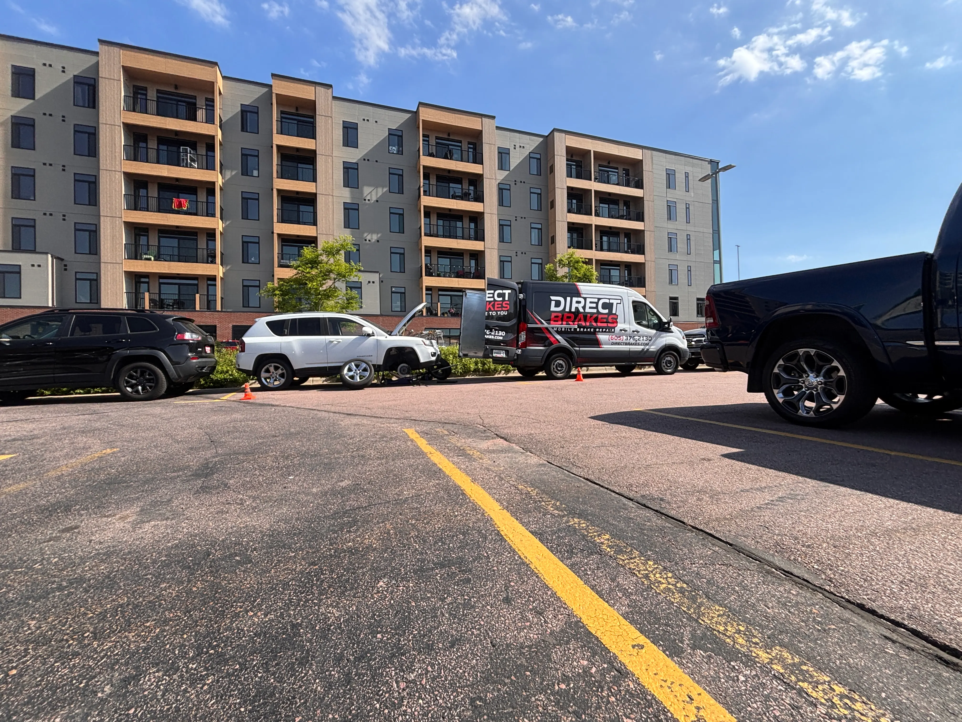 Same-day mobile Ram brake repair service in Sioux Falls - Ram 1500 brake pad and rotor replacement