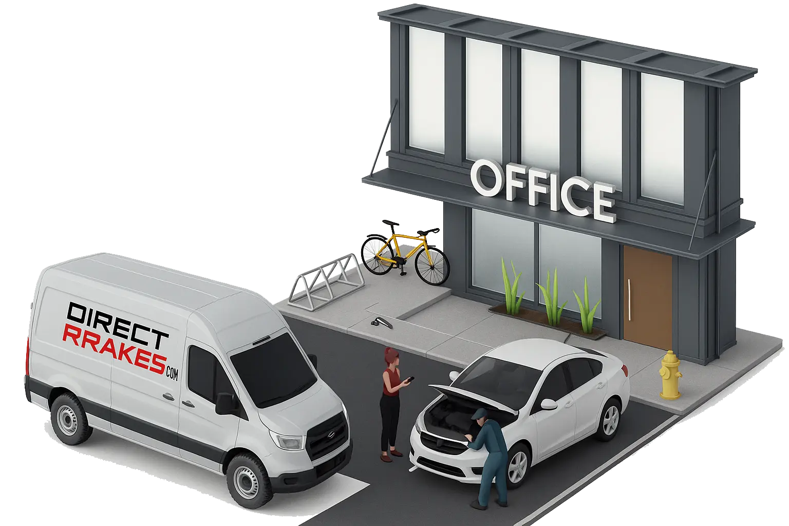 Certified technician replacing Brake rotors at your location in Sioux Falls